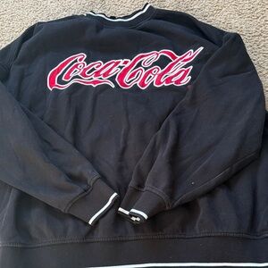 Coca-Cola Black and Red Logo Sweatshirt